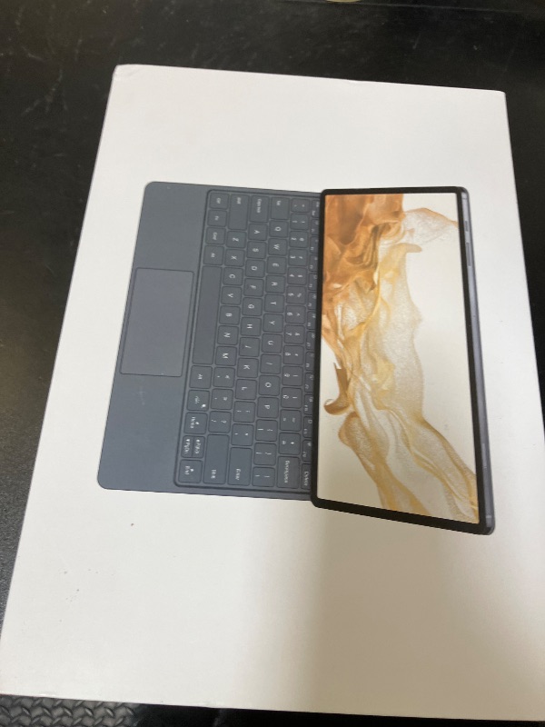 Photo 1 of HOU Keyboard for Samsung Galaxy Tab S10+ Plus/S9+ Plus/S9 FE+ Plus/S8+ Plus/S7+ Plus/S7 FE 12.4" with Magnetic Case,Floating Cantilever,Multi-Function Trackpad,7 Colors Backlit,S Pen Holder,Black