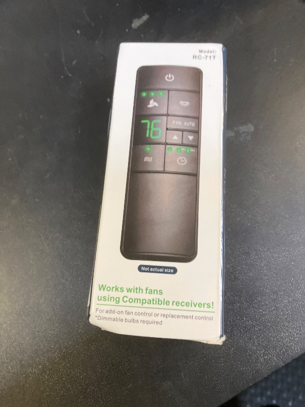 Photo 1 of Ceiling Fan Remote Control for Hampton Bay Home Decorators Collection, Thermostatic Remote Controller with Light Dimmer & Timer, Replacement of 2AAZPHD3/HD3 KUJCE10320/TR222A (Remote Only)