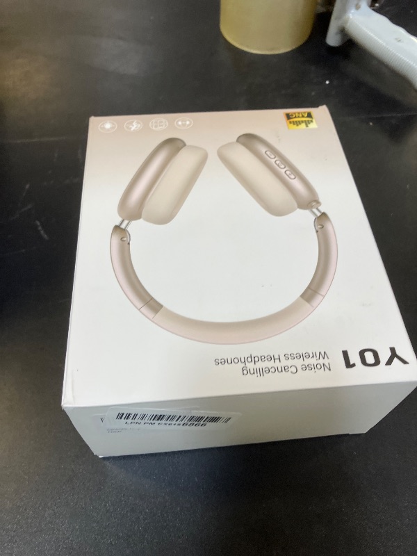 Photo 1 of Wentronic Y01 Wireless Over Ear Headphones, Noise Canceling Bluetooth 5.3 Headphones with Microphones,Hi-Res Audio,48H Playtime,Foldable,Breathable Soft Earpads for iOS/Android/Samsung/PC-Starlight