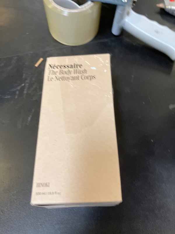 Photo 1 of Nécessaire The Body Wash Hinoki. Natural Body Wash for Women & Men, Softening Shower Gel with Gentle Exfoliating Acids AHA/BHA/PHA. Gel Cleanse,16.9 fl oz