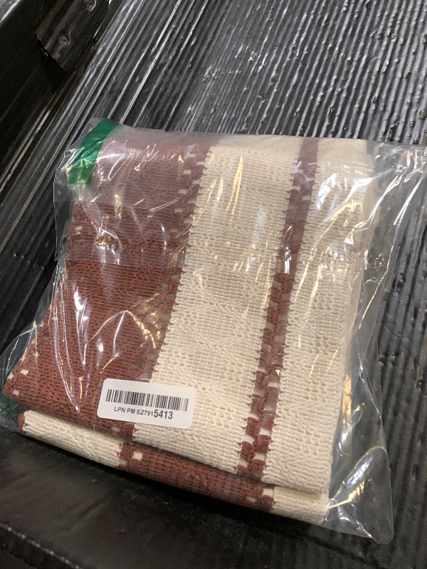 Photo 1 of Fancy Homi Set of 2 Rust Boho Decorative Throw Pillow Covers 22x22 Inch for Couch Bed Sofa, Aesthetic Modern Organic Fall Room Decor, Soft Cotton Cute Terracotta Textured Farmhouse Cushion Case
