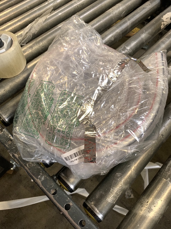 Photo 1 of M METERXITY Clear Tubing, 1-1/2" ID x 10 ft High Pressure Braided Clear Flexible PVC Tubing for Water, Oil, Air Lines Dispensing