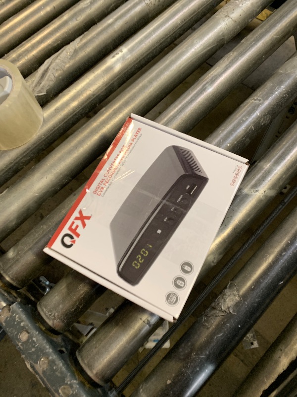 Photo 1 of QFX CV-103 Digital Converter Box W Ul Adapter, for RF in (Antenna), RF Out, HD Out, and Video Out, USB Recording, Sleep Timer Feature, Black