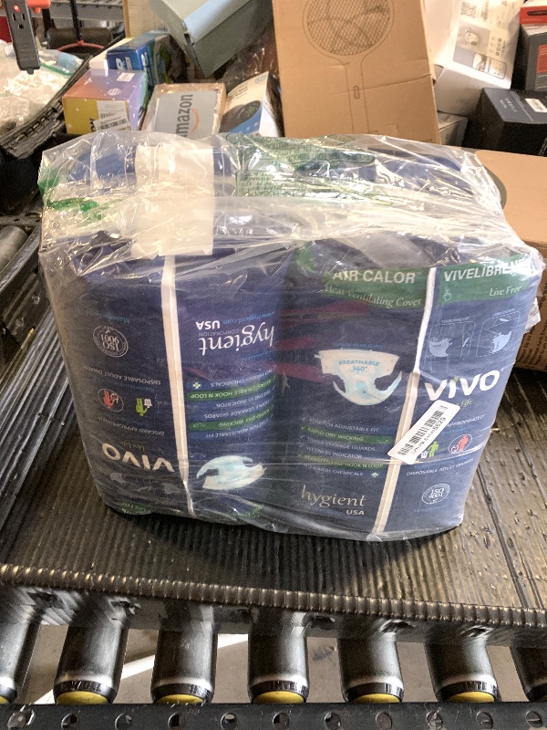 Photo 1 of VIVO Organic Cotton Overnight Sensitive Skin Adult Incontinence Diaper Briefs with Tabs, Large 22 Count