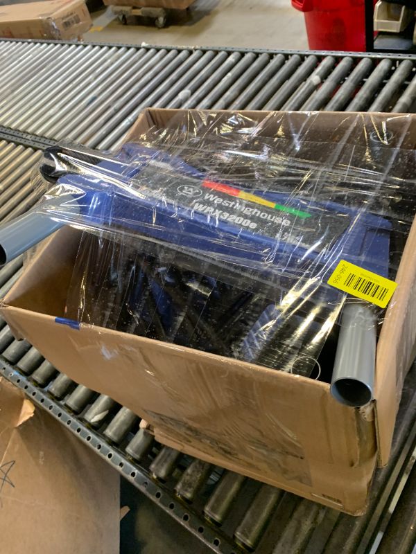 Photo 1 of Westinghouse WPX3200e Electric Pressure Washer, 3200 PSI and 1.76 Max GPM, Induction Motor, Onboard Soap Tank, Spray Gun and Wand, 5 Nozzle Set, for Cars/Fences/Driveways/Homes/Patios/Furniture, Blue