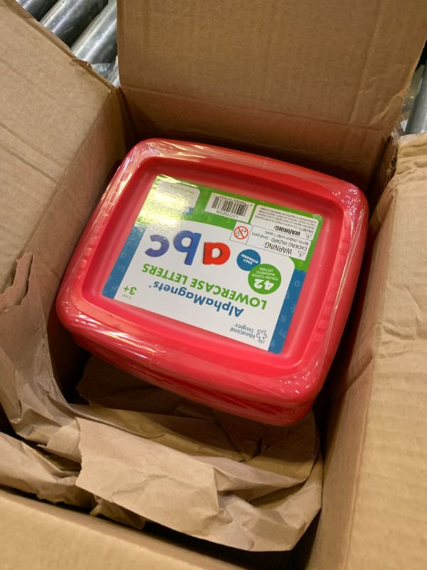 Photo 1 of Educational Insights Color-Coded Lowercase AlphaMagnets, Set of 42 Magnetic Lowercase Letters: Perfect for Homeschool, Preschool Readiness & Classroom, Ages 3+
