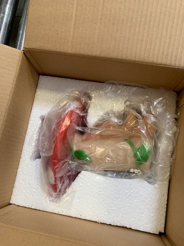 Photo 1 of CJSUNYT Solar Garden Decor Rabbit Garden Statue Outdoor Rabbit Reading Under Mushroom Outside Decor Resin Bunny Statue with Solar Lights Lawn Yard Decorations for Mom 8.5 Inch