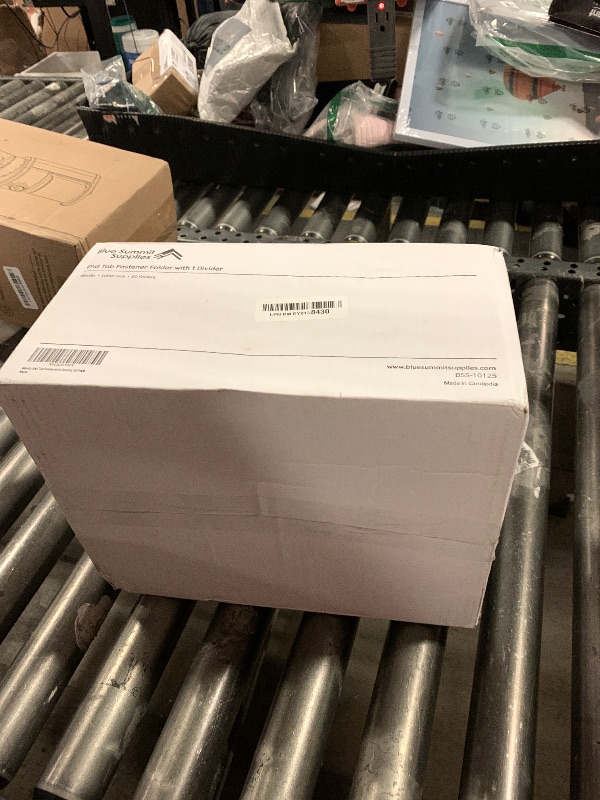 Photo 1 of Blue Summit Manila Classification Folder, 1 Divider Classification Folder and 4 Fasteners, Letter Size, Manila – 50 Folders