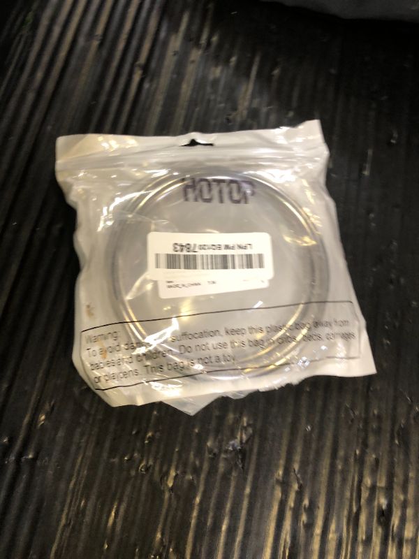 Photo 1 of Hotop Metal O Ring Seamless Welded O-Ring Multi-Purpose 304 Stainless Steel Rings Smooth Round Ring for Hanging Flower Basket Crafts(2 Pcs,4.5 Inches)