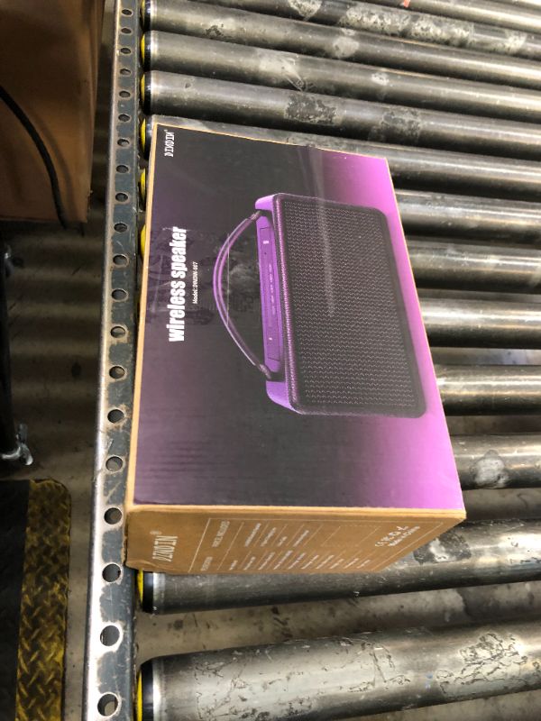 Photo 1 of DINDIN Portable Bluetooth Speaker: 80W (Peak), 20H Playtime, Loud Wireless Wood Speakers with Bass, AUX and USB Input, Subwoofer, TWS Pairing, Vintage Speaker for Outdoor, Home, Office (Black)