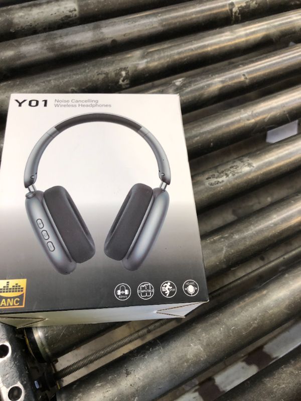 Photo 1 of Wentronic Y01 Wireless Over Ear Headphones, Noise Canceling Bluetooth 5.3 Headphones with Microphones,Hi-Res Audio,48H Playtime,Foldable,Breathable Soft Earpads for iOS/Android/Samsung/PC-Space Grey