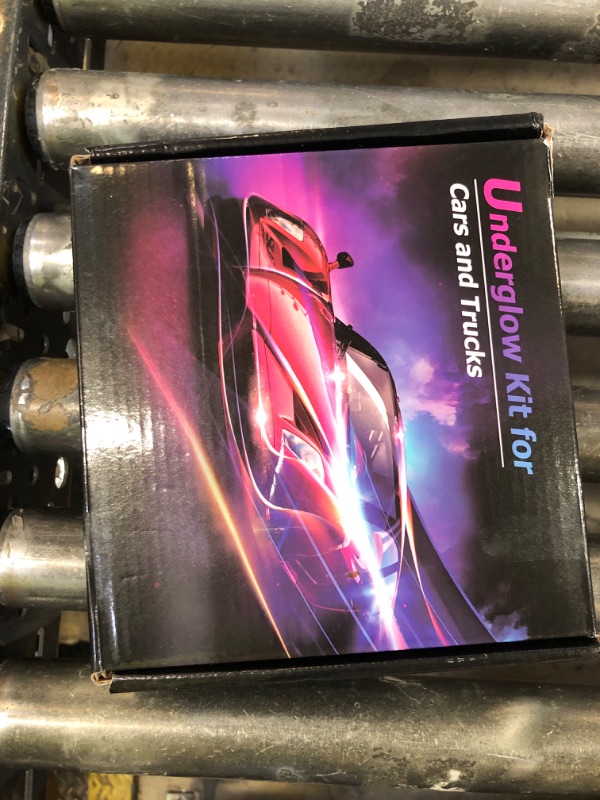 Photo 1 of YUGUANG 4Pcs Underglow Kit for Car, APP Control Multicolor Car Underglow Light Kit Music Sync RGB Underbody Strips Light Waterproof for Cars Trucks SUVs