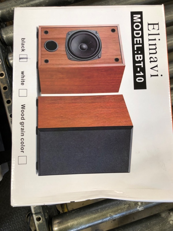 Photo 1 of Elimavi 30W*2 Passive Bookshelf Speakers for Record Players and Home Theater Systems, Midrange and High-Frequency Stereo Speakers, Indoor Rear Surround Speakers, Requires a Receiver or Amplifier,Black