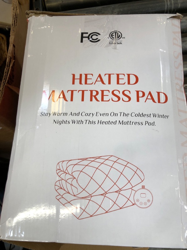 Photo 1 of Heated Mattress Pad California King Quilted Zone Heating Electric Bed Warmer Comfort Heat Mattress Pad Cover Dual Controller?10 Heat Setting | 1-12 Hours Auto Shut Off | with 8-21 Inch Deep Pocket?