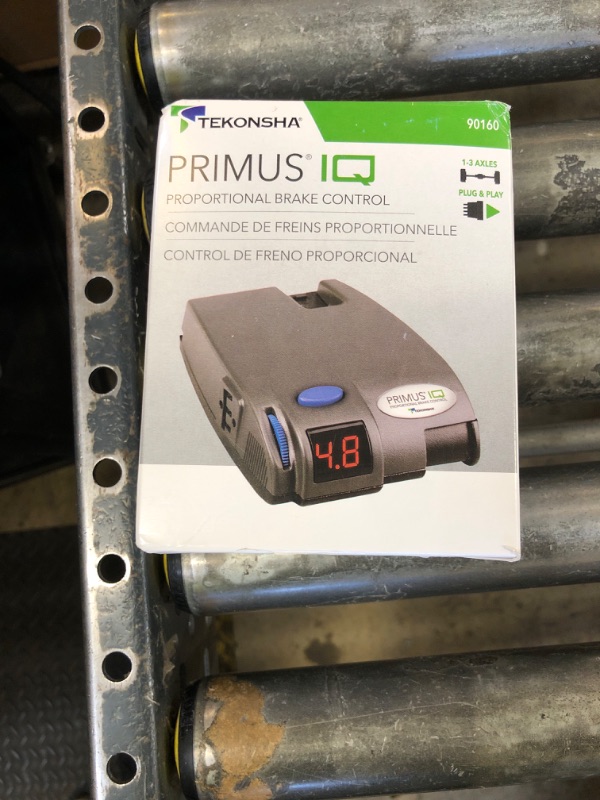 Photo 1 of Tekonsha 90160 Primus IQ, Proportional Brake Controller for Trailers with 1-3 Axles, compatible with Ford, GM, Chevy, Dodge, RAM, Toyota, Jeep. Wiring Harness Sold Separately.
