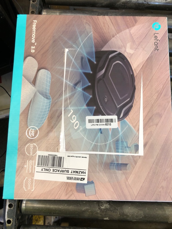 Photo 1 of Lefant M210 Pro Robot Vacuum, Strong 2200Pa Suction, 120 Min Runtime, Super Slim Thin, Low Noise, Self-Charging, Wi-Fi/App/Alexa Control, Ideal for Pet Hair & Hard Floors