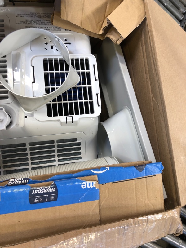 Photo 1 of BLACK+DECKER Portable Air Conditioner, 9,000 BTU (5,300 BTU SACC) for Rooms up to 400 Sq. Ft., Portable AC with Follow Me Remote Control and Window Kit, BPACT08WT, White