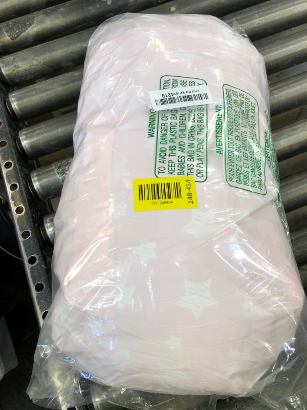 Photo 1 of Moonsea Toddler Nap Mat Pink and Fleece Minky Blanket, Lightweight and Soft Perfect for Kids Preschool, Daycare, Travel Sleeping Bag for Girls, 21" x 50" Fit on a Standard Cot