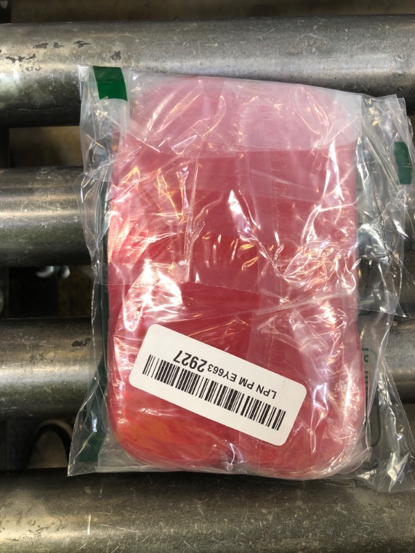 Photo 1 of 100pcs Mini Bags for Small Business, 2x3 inch Heart-Shaped Jewelry Bags Clear Mylar Ziplock Baggies Cute Packaging Supplies for Earring Sample (Red)