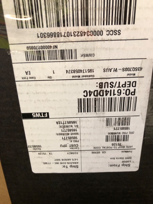 Photo 1 of LG Smart Monitor (43SQ700S) -43-Inch 4K UHD(3840x2160) IPS Display, webOS Smart Monitor, ThinQ Home, Magic Remote, USB Type-C, 2X Stereo Speakers, AirPlay 2, Screen Share, Bluetooth,White