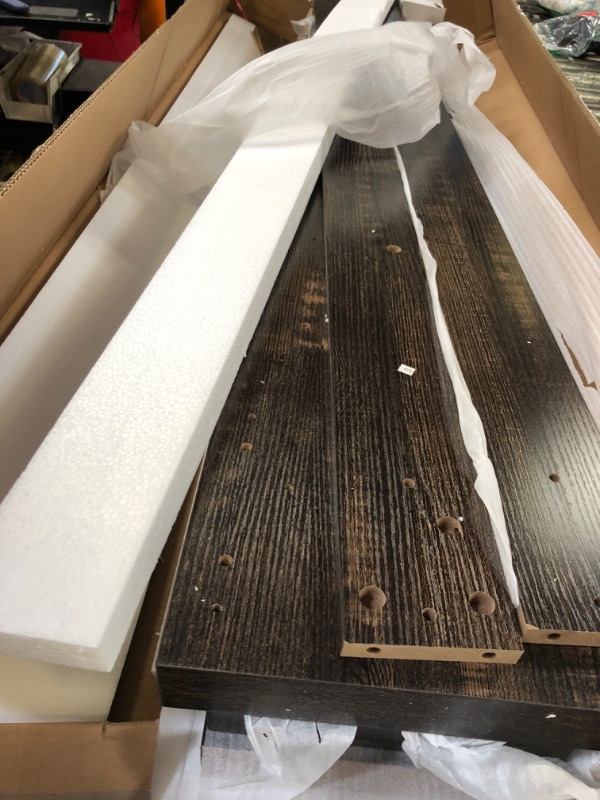 Photo 1 of LITTLE TREE 70.9-Inch Long Console Table, Narrow Sofa Table Behind The Couch, Farmhouse Console Table for Living Room, Entryway, Hallway