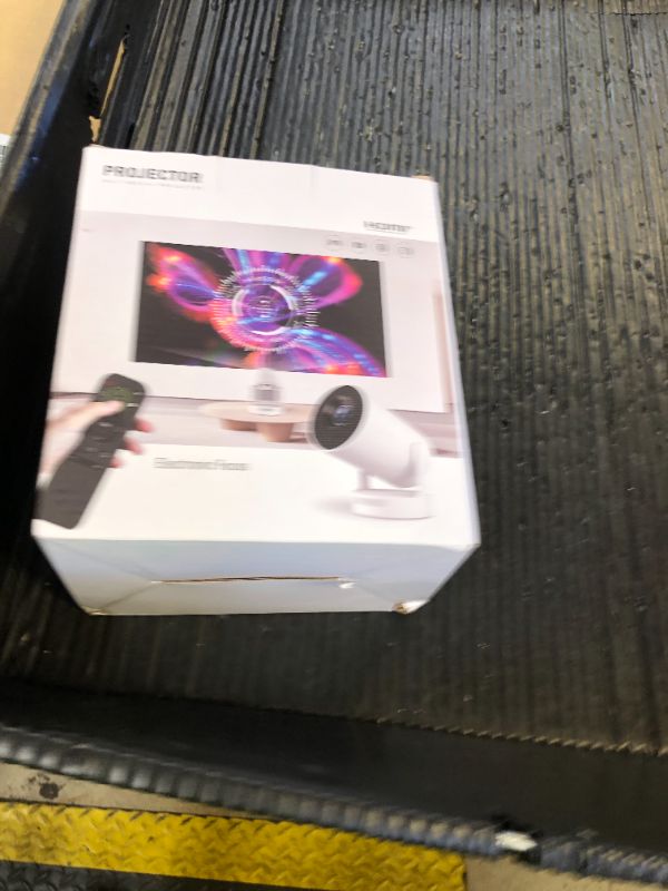 Photo 1 of ?Electric Focus?Mini Portable Projector with 4K Support, Bluetooth 5.4 WIFI6, 5watt Sound Base Speaker, 260 ANSI, Android 11, 210° Rotation , Auto Keystone Correction Video Projector HY300 PLUS