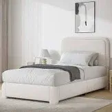 Photo 1 of vecelo twin size platform bedframe white