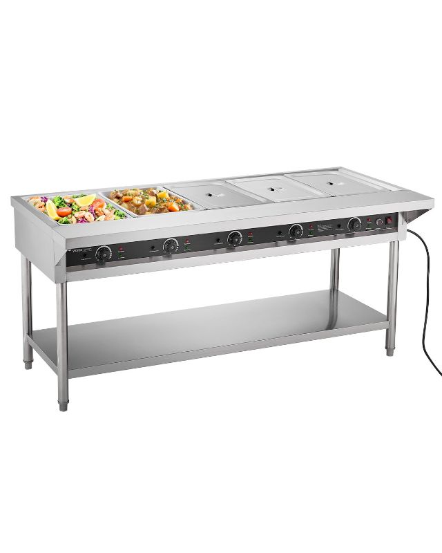 Photo 1 of VEVOR 5-Pan Commercial Food Warmer