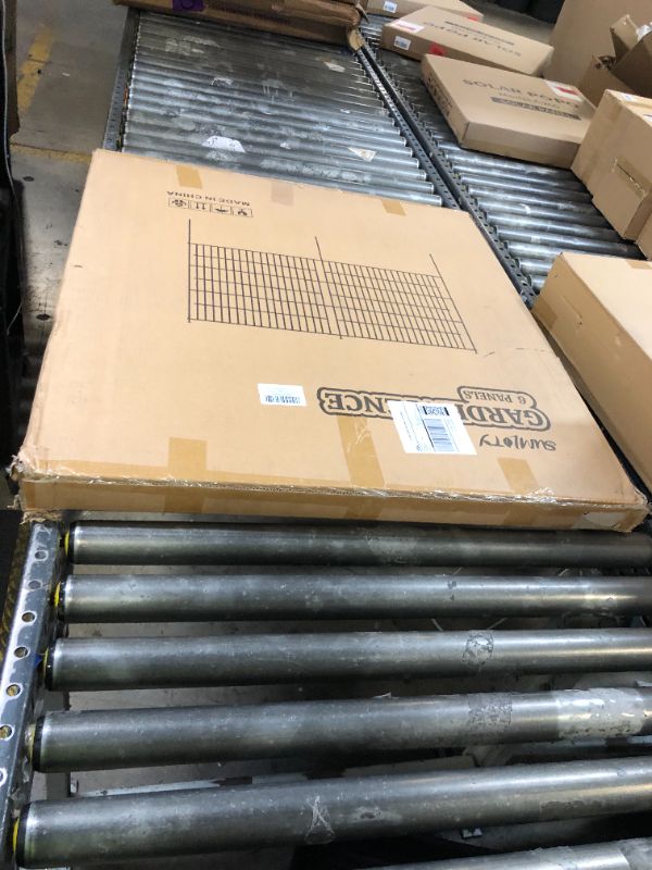 Photo 1 of Sumloty 6 Panels Decorative Garden Fencing for Yard,32 in(H) X 28 ft(L) Patio Fence Animal Barrier Fencing Rustproof Metal Fence Panels for Chicken and Rabbit Farming Or Protection of Plants