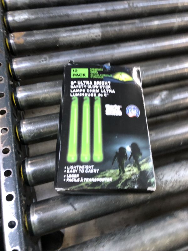 Photo 1 of Emergency Glow Sticks - 12 Ultra Bright Individually Wrapped Military Grade Chem Lights - 12 Hour Bulk Tactical Light Sticks for Survival Gear, Camping, and Power Outages