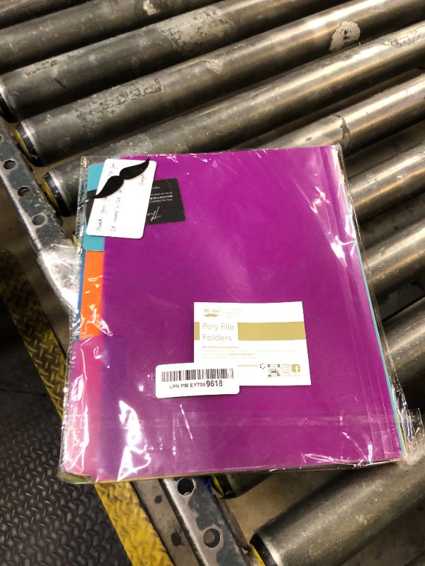 Photo 1 of Mr. Pen- File Folders, 1/3 Cut Tab, 6 Pack, Assorted Colors, Letter Size, Office File Folders, Office Supplies