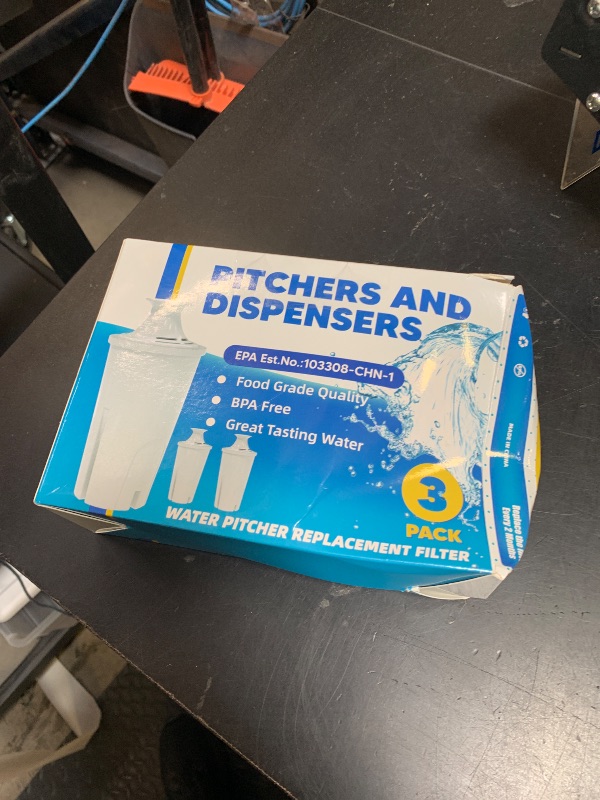 Photo 1 of WSKFDTI Water Filter Replacement for Brita Water Pitchers and Dispensers, Classic 35557, Ob03, Mavea 107007 and More, Reduce Chlorine and Bad Taste, Lasts Two Months or 40 Gallons, Includes 3 Filters