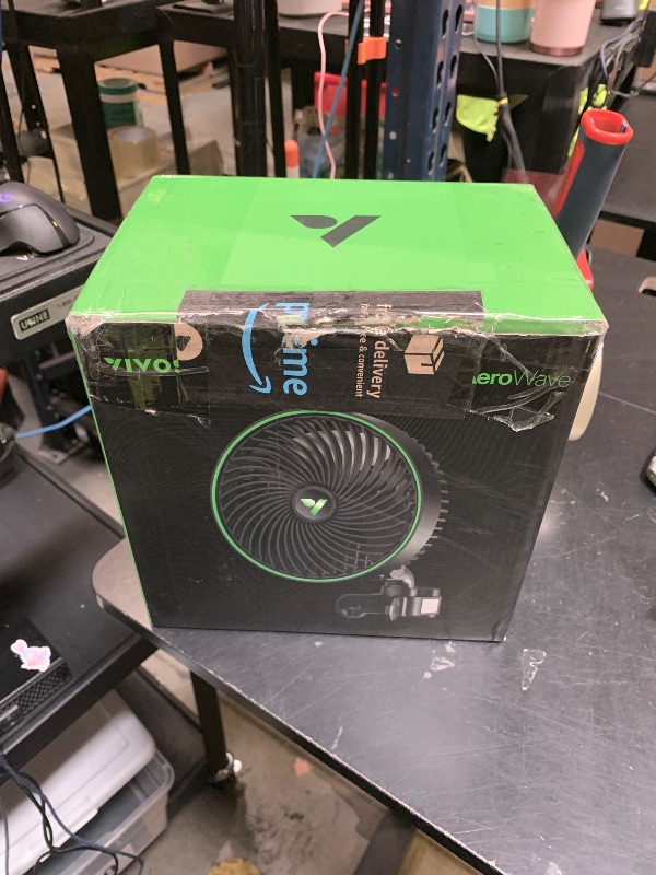 Photo 1 of VIVOSUN AeroWave E6 Gen2, Grow Tent Clip Fan 6”, EC Motor, Smart Control, Powerful Oscillating Fan, Local Timer, Weatherproof IP54, for Hydroponics Circulation Cooling, Black