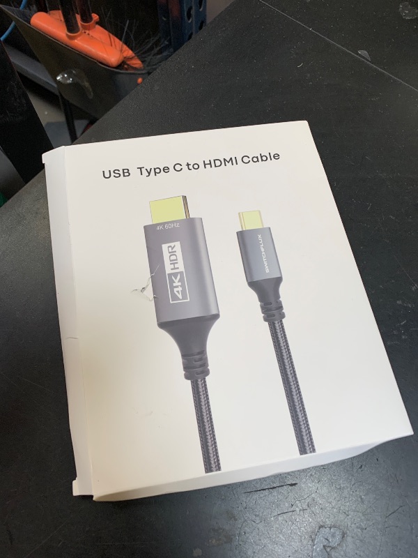 Photo 1 of SWITCHFLUX USB-C to HDMI Cable 6Ft [4K@60Hz] High-Speed USB Type C to HDMI 2.0 Braided Cord (Thunderbolt 3/4 Compatible) for iPhone 15 Series, MacBook Pro/Air, iPad Pro, Galaxy S8 to S23