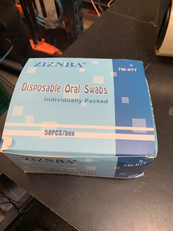 Photo 1 of (50 Pack) Disposable Oral Swabs, Sterile Dental Sponge Swabsticks Unflavored for Mouth or Gum Cleaning