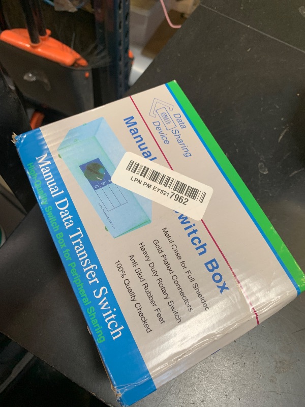 Photo 1 of KENTEK DB25 4 Way Manual Data Switch Box RS-232 Parallel Serial D-Sub 25 Pin Female I/O ABCD Port for PC MAC to Peripherals Devices Printer Modem