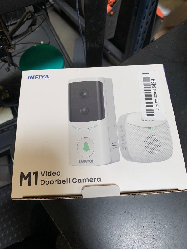 Photo 1 of INFIYA Video Doorbell Camera Wireless-2K Outdoor Front Door Camera with Chime Included for Home Security, Easy Installation, AI Human Detection, Instant Alerts, Night Vision, Two-Way Audio, M1 White