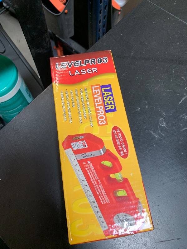 Photo 1 of Laser Level Line Tool, Multipurpose Laser Level Kit Standard Cross Line Laser leveler Beam Tool with Metric Rulers 8ft/2.5M for Picture Hanging cabinets Tile Walls by AikTryee.
