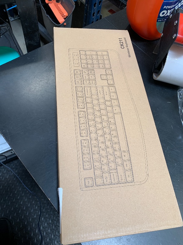 Photo 1 of EDJO Wireless Keyboard, 2.4G Ergonomic Full Size Wireless Computer Keyboard with Wrist Rest for Windows, Mac OS Desktop/Laptop/PC?Black?