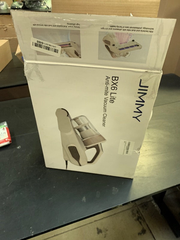 Photo 1 of Jimmy Mattress Vacuum Cleaner, Bed Vacuum with UV & Ultrasound, High Heating, Smart Dust Sensor, 15Kpa Powerful Suction, Lightweight, Deep Clean Dust and Pet Hair in One Go(BX6 Lite, Corded)