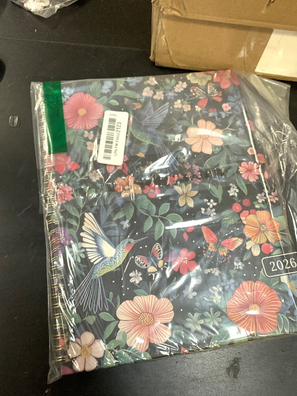 Photo 1 of 2026 Planner, Weekly and Monthly Calendar Planner for Women, Jan 2026 - Dec 2026, Hardcover Planning Agenda book with Tabs, Spiral Bound, Inner Pocket, Perfect for School Office Supplies, 8.5" x 11" - Hummingbird