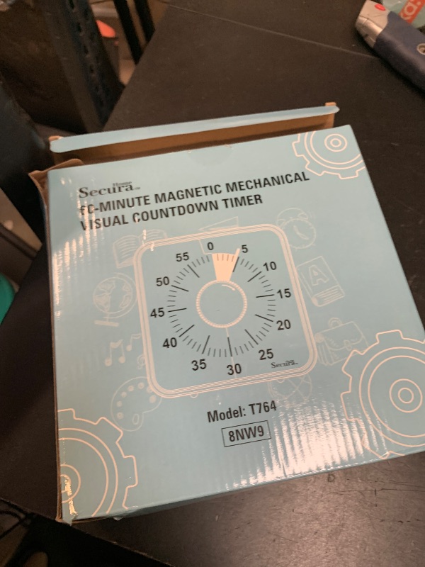 Photo 1 of Secura Home 60-Minute Visual Timer, 7.5 Inch Oversize Countdown Timer Clock for Kids and Adults, Durable Mechanical Time Management Tool with Magnetic Backing ?Dark Green?