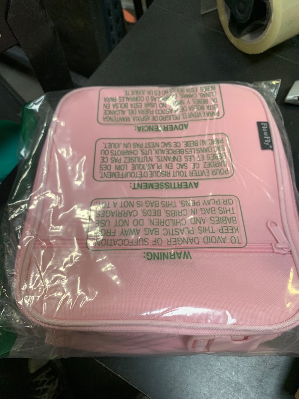 Photo 1 of FlowFly Kids Lunch box Insulated Soft Bag Mini Cooler Back to School Thermal Meal Tote Kit for Girls, Boys, Pink