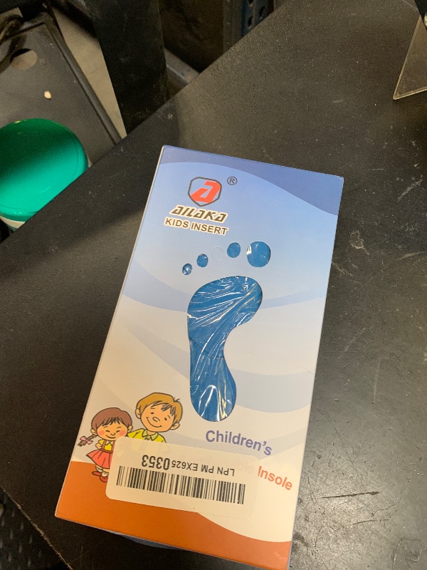 Photo 1 of Ailaka Kids Orthotic Cushioning Arch Support Shoe Insoles, Children Pu Foam Inserts for Flat feet, Plantar Fasciitis, Feet Heel Pain Relief Blue