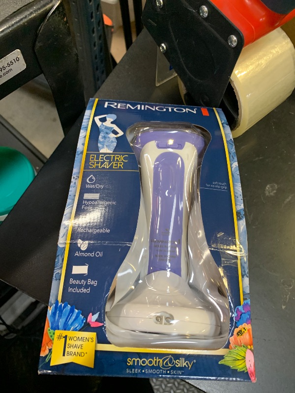 Photo 1 of Remington Smooth & Silky Electric Shaver for Women, 4-Blade Smooth Glide Foil Shaver and Bikini Trimmer with Almond Oil Strip, Shave Wet or Dry