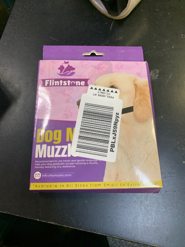 Photo 1 of Flintstone Muzzle for Medium Sized Dog - Soft Mesh Dog Muzzle Medium Sized Dogs | Breathable and Adjustable Muzzles to Prevent Biting Chewing Grooming | No Bark Muzzlle M 6.3”-7.9”