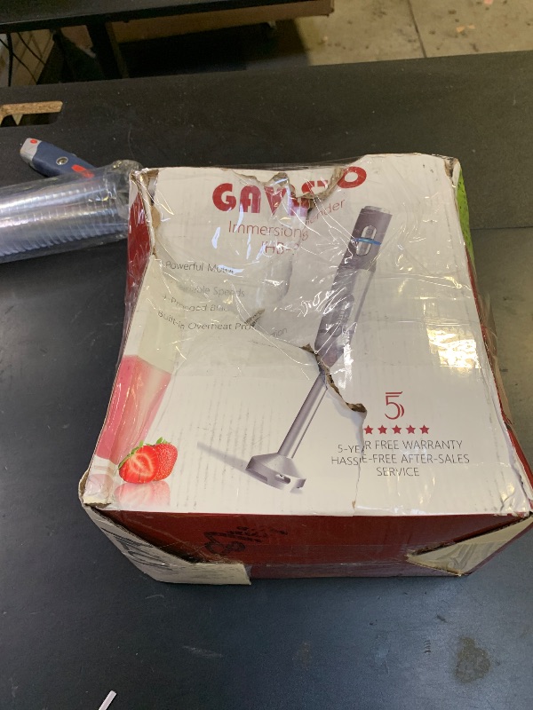 Photo 1 of Gavasto Immersion Blender RPM 16000±10% Hand Blender,15 Speed and Turbo Mode Hand Mixer, 3-in-1 Heavy Duty Copper Motor Stainless Steel Smart Stick with Egg Beaters and Chopper
