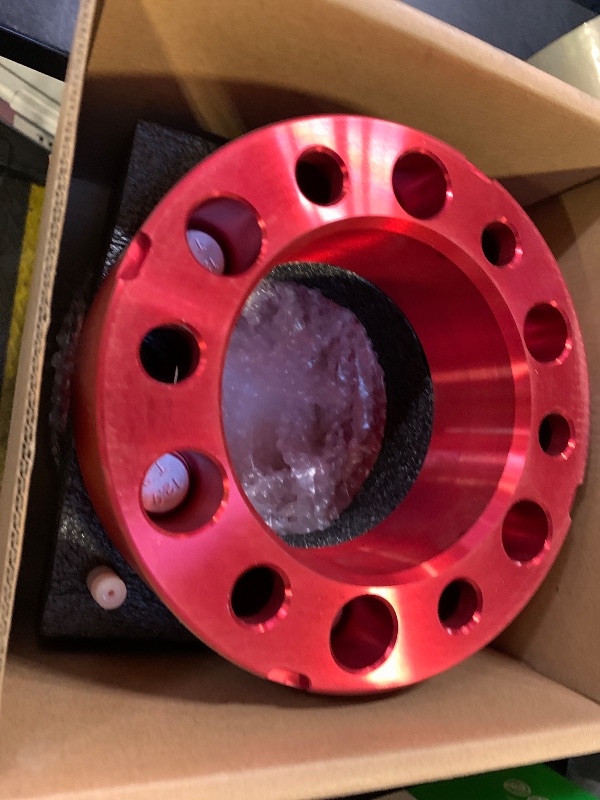 Photo 1 of Orion Motor Tech 6x5.5 Wheel Spacers, 2 Inch Red Wheel Spacer Kit with M14x1.5 Studs Compatible with Chevy Silverado 1500 Chevrolet Tahoe GMC Yukon Suburban, 108mm Bore Red Wheel Spacers, 4pcs