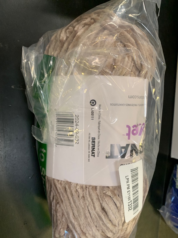 Photo 1 of Bernat Velvet Yarn, 10.5 oz, 1 Ball, Mushroom