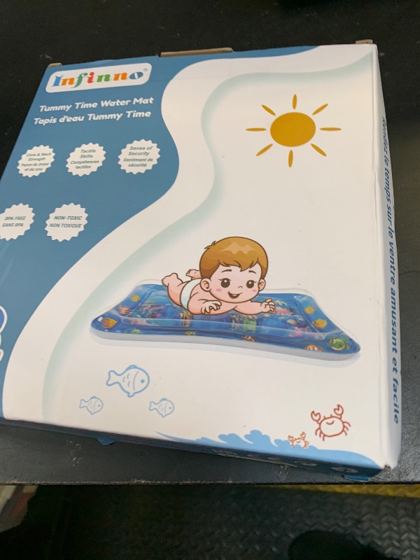 Photo 1 of Infinno Inflatable Tummy Time Mat Premium Baby Water Play Mat for Infants and Toddlers Baby Toys for 3 to 24 Months, Strengthen Your Baby's Muscles, Portable